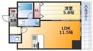 プレジオ新大阪ルージュの物件間取画像